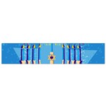 Hanukkah Menorah Small Flano Scarf