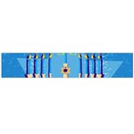 Hanukkah Menorah Large Flano Scarf 