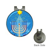 Hanukkah Menorah Golf Ball Marker Hat Clip