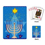 Hanukkah Menorah Playing Cards Single Design