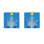 Hanukkah Menorah Cufflinks (Square)