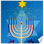 Hanukkah Menorah Canvas 12  x 12 