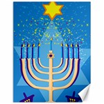 Hanukkah Menorah Canvas 12  x 16 