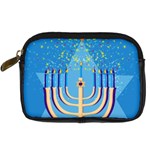 Hanukkah Menorah Digital Camera Leather Case