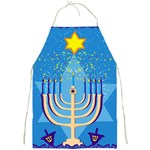 Hanukkah Menorah Full Print Apron