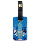 Hanukkah Menorah Luggage Tag (one side)