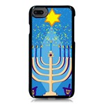 Hanukkah Menorah Apple iPhone 8 Seamless Case (Black)