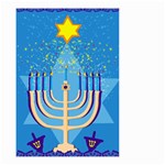 Hanukkah Menorah Small Garden Flag (Two Sides)