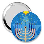 Hanukkah Menorah 3  Handbag Mirror