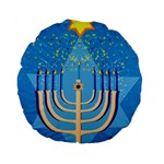 Hanukkah Menorah Standard 15  Premium Round Cushion 