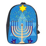 Hanukkah Menorah School Bag (XL)