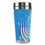 Hanukkah Menorah Stainless Steel Travel Tumbler