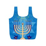 Hanukkah Menorah Full Print Recycle Bag (S)