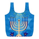 Hanukkah Menorah Full Print Recycle Bag (L)