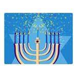 Hanukkah Menorah Double Sided Flano Blanket (Mini)