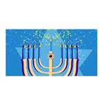 Hanukkah Menorah Satin Wrap