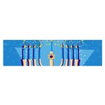 Hanukkah Menorah Satin Scarf (Oblong)