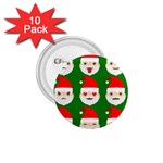 santa emoji emoticons 1.75  Button (10 pack) 