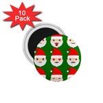 santa emoji emoticons 1.75  Magnet (10 pack) 