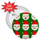 santa emoji emoticons 2.25  Button (100 pack)