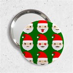 santa emoji emoticons 2.25  Handbag Mirror