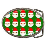 santa emoji emoticons Belt Buckle