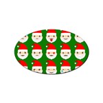 santa emoji emoticons Sticker (Oval)