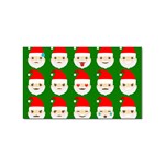 santa emoji emoticons Sticker (Rectangular)