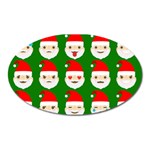 santa emoji emoticons Magnet (Oval)