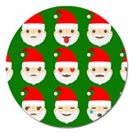 santa emoji emoticons Magnet 5  (Round)