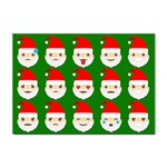 santa emoji emoticons Sticker A4 (10 pack)