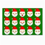 santa emoji emoticons Postcard 4  x 6 