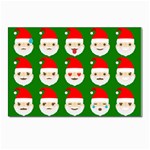 santa emoji emoticons Postcard 5  x 7 