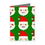 santa emoji emoticons Mini Greeting Card