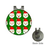 santa emoji emoticons Golf Ball Marker Hat Clip