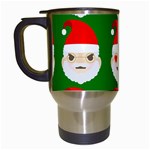 santa emoji emoticons Travel Mug (White)