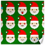 santa emoji emoticons Canvas 12  x 12 