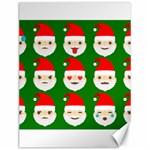 santa emoji emoticons Canvas 12  x 16 