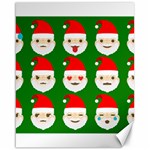 santa emoji emoticons Canvas 16  x 20 