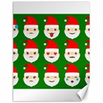 santa emoji emoticons Canvas 18  x 24 