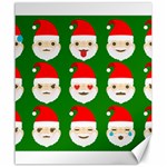 santa emoji emoticons Canvas 20  x 24 