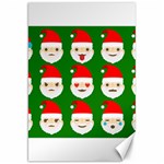 santa emoji emoticons Canvas 20  x 30 