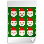 santa emoji emoticons Canvas 24  x 36 