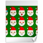 santa emoji emoticons Canvas 36  x 48 