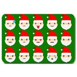 santa emoji emoticons Large Doormat