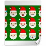 santa emoji emoticons Canvas 11  x 14 