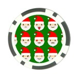 santa emoji emoticons Poker Chip Card Guard