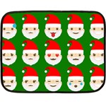 santa emoji emoticons Fleece Blanket (Mini)