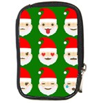 santa emoji emoticons Compact Camera Leather Case