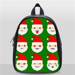 santa emoji emoticons School Bag (Small)